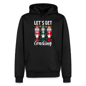 C’est parti pour craquer - Sweat à capuche Premium bio Homme - noir - Devant - Nico (187cm)