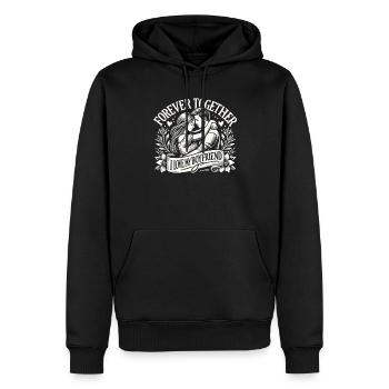 Ich Liebe Meinen Freund Für Immer Zusammen - Männer Premium Bio Hoodie - Schwarz - Vorne - Nico (187cm)