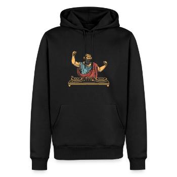 Tenue de fête Toga drôle - Sweat à capuche Premium bio Homme - noir - Devant - Nico (187cm)