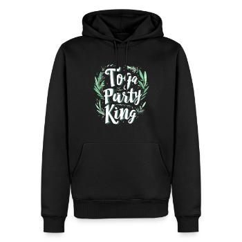 Tenue de fête Toga drôle - Sweat à capuche Premium bio Homme - noir - Devant - Nico (187cm)