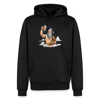 Tenue de fête Toga drôle - Sweat à capuche Premium bio Homme - noir - Devant - Nico (187cm)