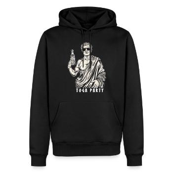 Tenue de fête Toga drôle - Sweat à capuche Premium bio Homme - noir - Devant - Nico (187cm)