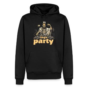 Tenue de fête Toga drôle - Sweat à capuche Premium bio Homme - noir - Devant - Nico (187cm)