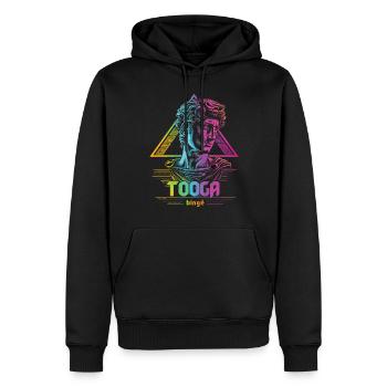 Tenue de fête Toga drôle - Sweat à capuche Premium bio Homme - noir - Devant - Nico (187cm)