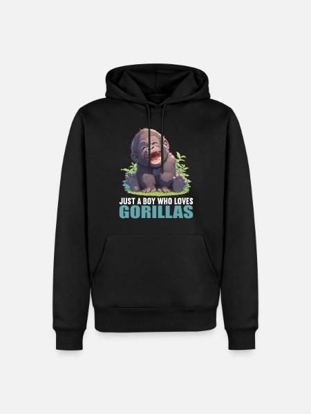 Gorillas Gorilla - Men’s Premium Organic Hoodie - black