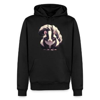 Mouffettes Mouffette - Sweat à capuche Premium bio Homme - noir - Devant - Nico (187cm)