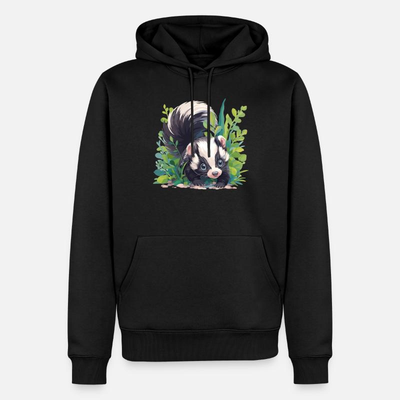 Stinktiere Stinktier - Männer Premium Bio Hoodie - Schwarz