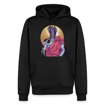 Tenue de fête Toga drôle - Sweat à capuche Premium bio Homme - noir - Devant - Nico (187cm)