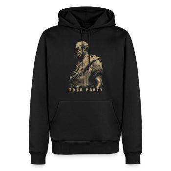 Tenue de fête Toga drôle - Sweat à capuche Premium bio Homme - noir - Devant - Nico (187cm)