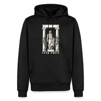 Tenue de fête Toga drôle - Sweat à capuche Premium bio Homme - noir - Devant - Nico (187cm)
