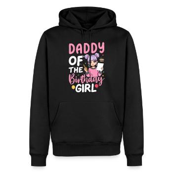 Daddy Of The Birthday Girl - Männer Premium Bio Hoodie - Schwarz - Vorne - Nico (187cm)