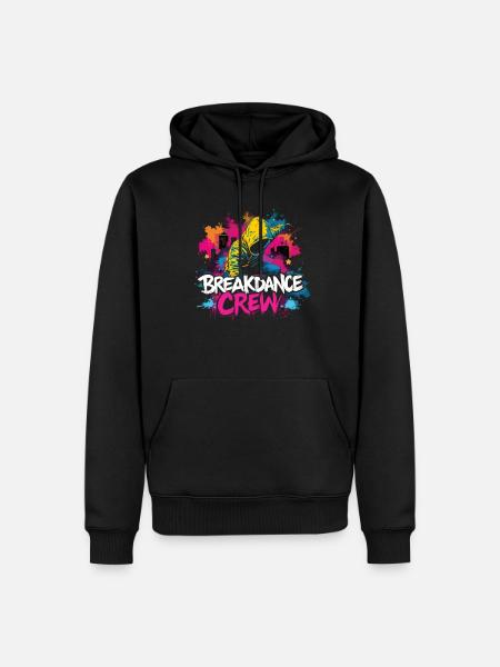 Breakdance Crew Breakdance Breakdancing Breakdance - Sweat à capuche Premium bio Homme - noir