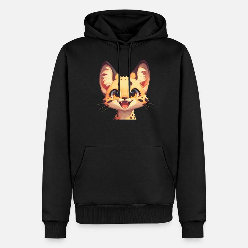 Servale Serval - Sweat à capuche Premium bio Homme - noir