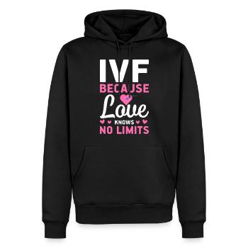 Vitro Fertilisation IVF - Männer Premium Bio Hoodie - Schwarz - Vorne - Nico (187cm)