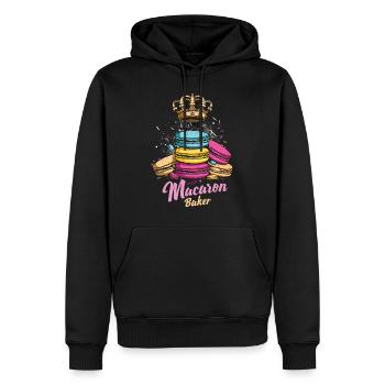 Macaron-liebhaber Macaron Baker - Männer Premium Bio Hoodie - Schwarz - Vorne - Nico (187cm)
