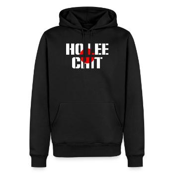 Ho Lee Chit Funny Corruption - Men’s Premium Organic Hoodie - black - Front - Nico (187cm)
