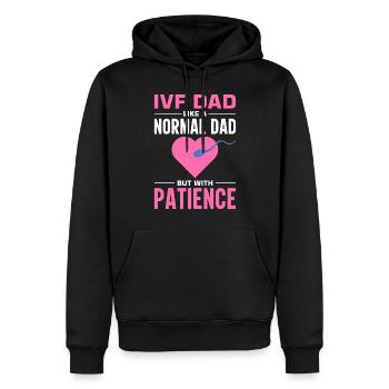 Vitro Fertilisation IVF - Männer Premium Bio Hoodie - Schwarz - Vorne - Nico (187cm)