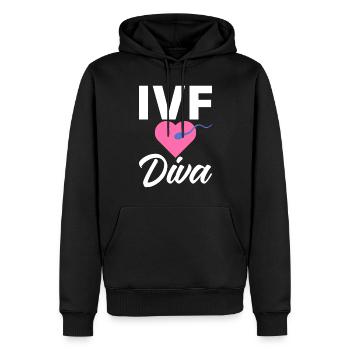 Vitro Fertilisation IVF - Männer Premium Bio Hoodie - Schwarz - Vorne - Nico (187cm)