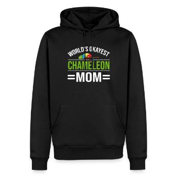 Chameleon Gifts - Männer Premium Bio Hoodie - Schwarz - Vorne - Nico (187cm)