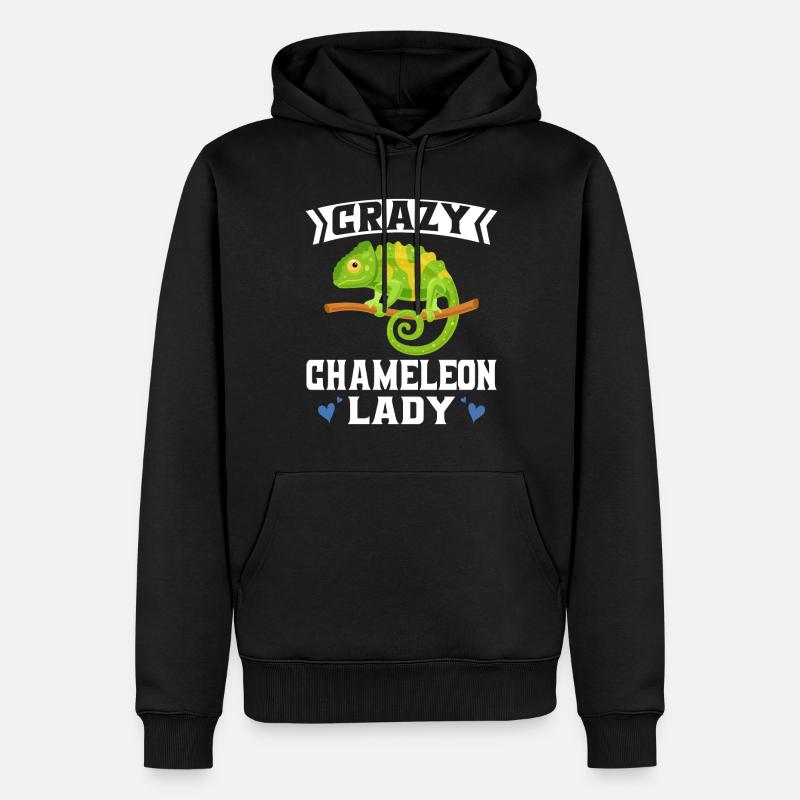Cadeaux Caméléon - Sweat à capuche Premium bio Homme - noir