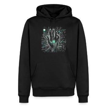 Informatik Informatiker Programmierer - Männer Premium Bio Hoodie - Schwarz - Vorne - Nico (187cm)