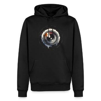 Photographer Photography Photographer - Men’s Premium Organic Hoodie - black - Front - Nico (187cm)