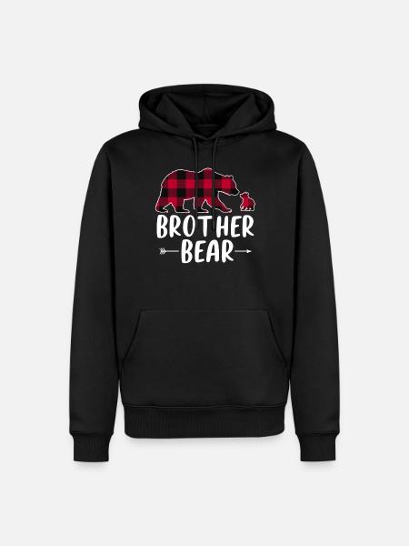 Brother Bear - Men’s Premium Organic Hoodie - black
