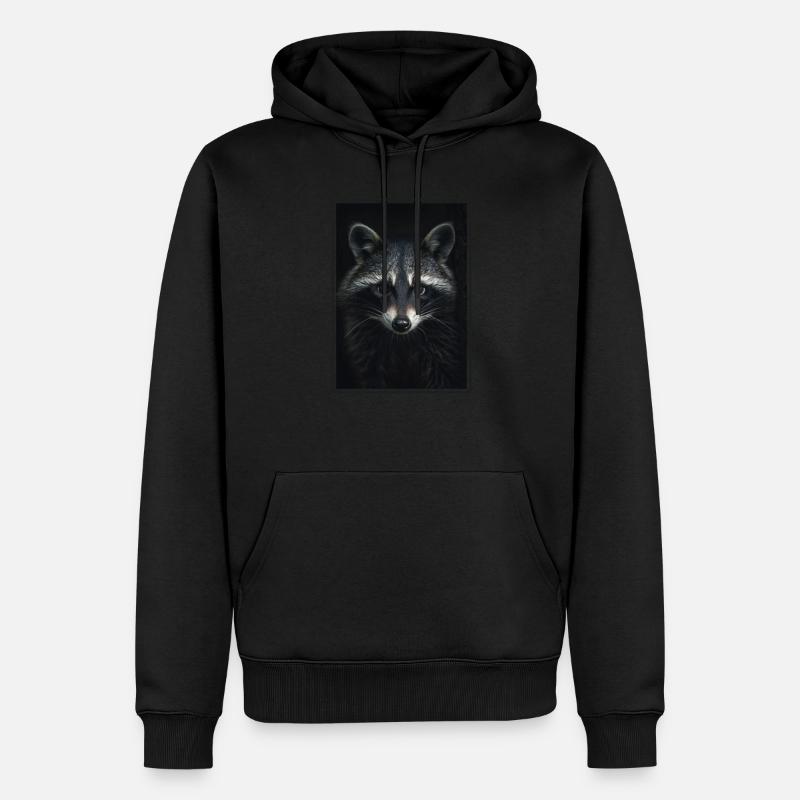 Ratons laveurs Raton laveur - Sweat à capuche Premium bio Homme - noir