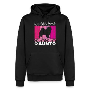 Chow Chow Gifts - Männer Premium Bio Hoodie - Schwarz - Vorne - Nico (187cm)