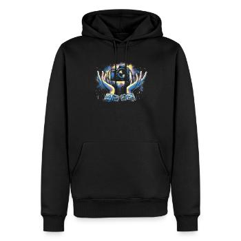 Photographer Photography Photographer - Men’s Premium Organic Hoodie - black - Front - Nico (187cm)