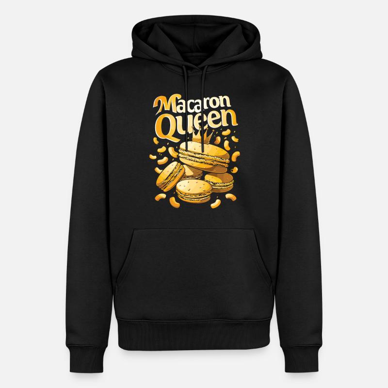 Macaron-liebhaber Macaron Baker - Männer Premium Bio Hoodie - Schwarz