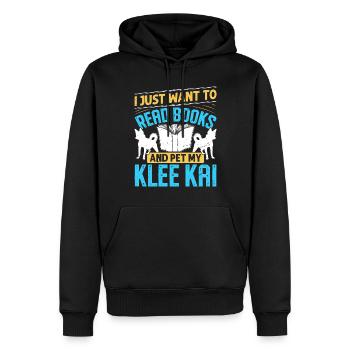 Alaskan Klee Kai - Männer Premium Bio Hoodie - Schwarz - Vorne - Nico (187cm)