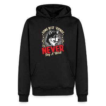 Alaskan Klee Kai - Männer Premium Bio Hoodie - Schwarz - Vorne - Nico (187cm)