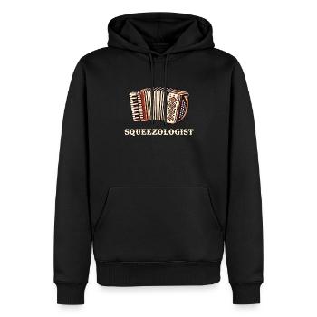 Squeezologist Accordion Player - Männer Premium Bio Hoodie - Schwarz - Vorne - Nico (187cm)