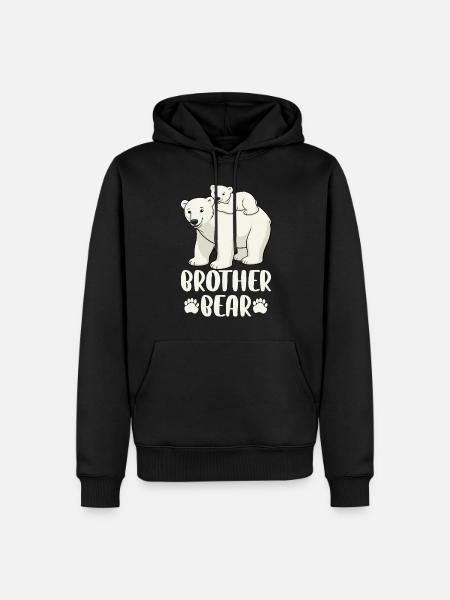 Brother Bear - Men’s Premium Organic Hoodie - black