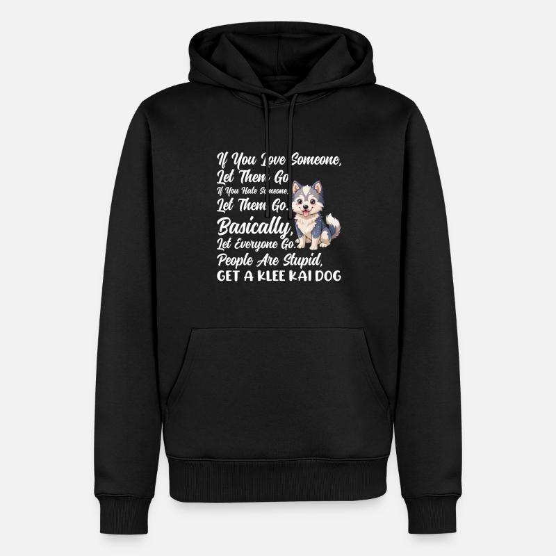 Alaskan Klee Kai - Männer Premium Bio Hoodie - Schwarz