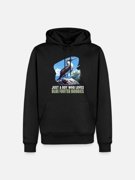 Blue-footed booby - Men’s Premium Organic Hoodie - black