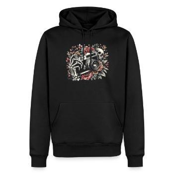 Photographer Photography Photographers Cottagecore - Men’s Premium Organic Hoodie - black - Front - Nico (187cm)