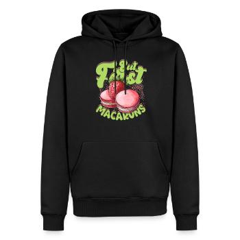 Macaron Macaronbäcker But First Macarons - Männer Premium Bio Hoodie - Schwarz - Vorne - Nico (187cm)
