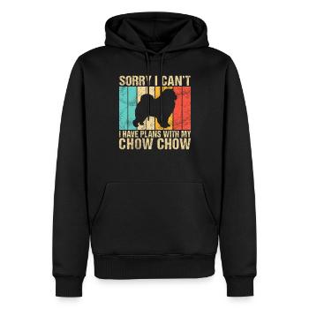 Chow Chow Gifts - Männer Premium Bio Hoodie - Schwarz - Vorne - Nico (187cm)