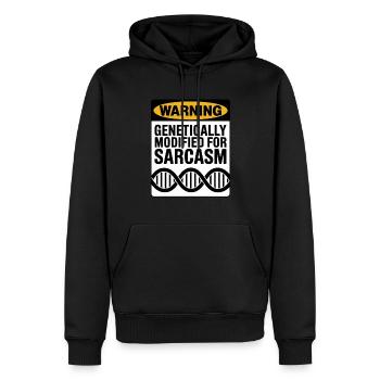 Sarkasmus Gene DNA Genetik - Männer Premium Bio Hoodie - Schwarz - Vorne - Nico (187cm)