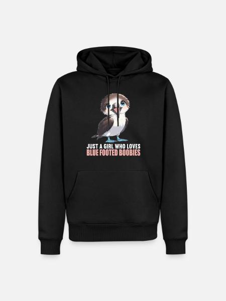Blue-footed booby - Men’s Premium Organic Hoodie - black