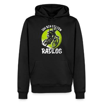 Mountainbiker Fahrradliebhaber Radfahrer Radfahren - Männer Premium Bio Hoodie - Schwarz - Vorne - Nico (187cm)