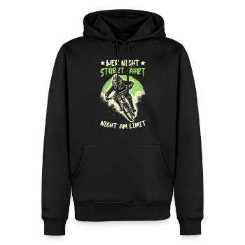 Mountainbiker Fahrradliebhaber Radfahrer Radfahren - Männer Premium Bio Hoodie - Schwarz - Vorne - Nico (187cm)