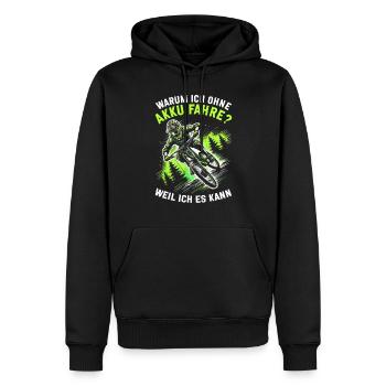 Mountainbiker Fahrradliebhaber Radfahrer Radfahren - Männer Premium Bio Hoodie - Schwarz - Vorne - Nico (187cm)