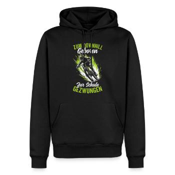 Mountainbiker Fahrradliebhaber Radfahrer Radfahren - Männer Premium Bio Hoodie - Schwarz - Vorne - Nico (187cm)