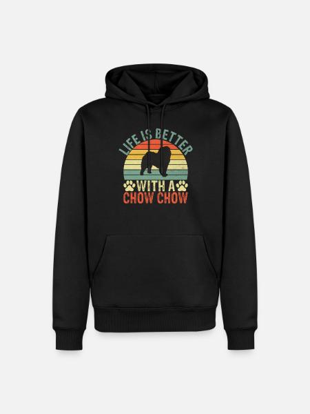 Chow Chow Gifts - Men’s Premium Organic Hoodie - black