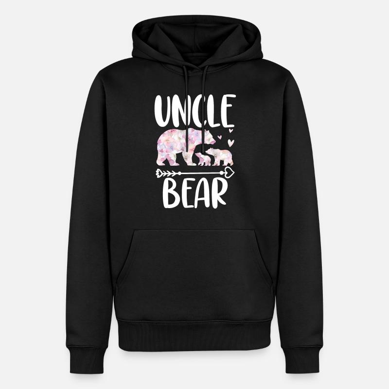 Oncle Ours - Sweat à capuche Premium bio Homme - noir