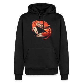 Krabbe Krabben - Männer Premium Bio Hoodie - Schwarz - Vorne - Nico (187cm)