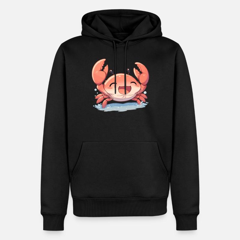 Crabe Crabe - Sweat à capuche Premium bio Homme - noir